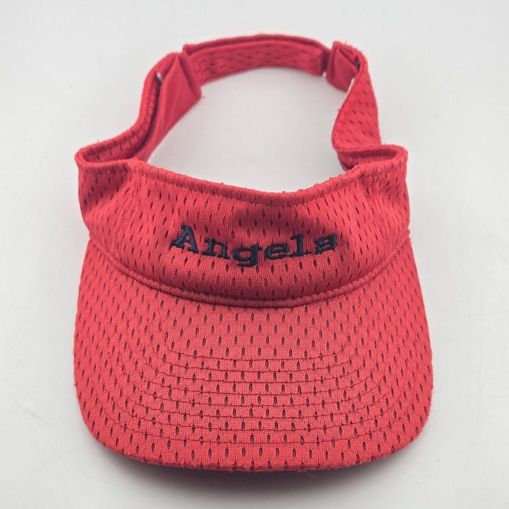 Los Angeles Angels Red Mesh Golf Sun Visor Hat Adjustable Outdoor Cap OSFM
